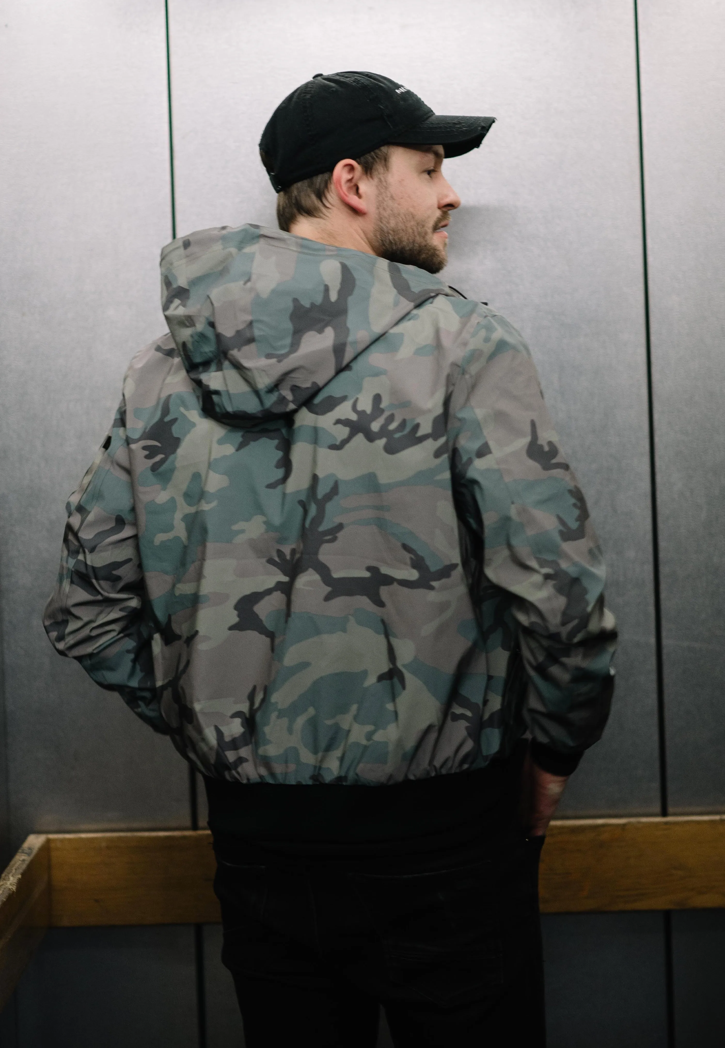 Alpha Industries - MA 1 LW Hooded Refl. Camo Woodland Camo - Jacket