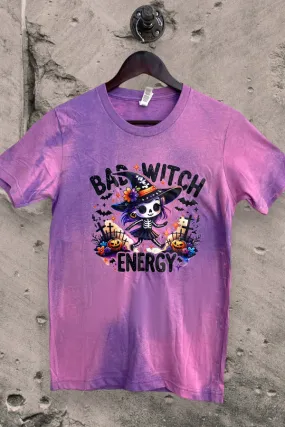 BC BL DTF BAD WITCH ENERGY - BLEACHED PURPLE