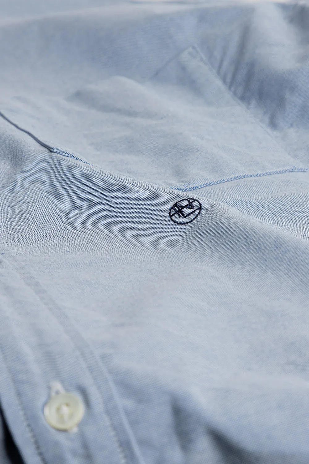 Button Down Wind Shirt - Blue