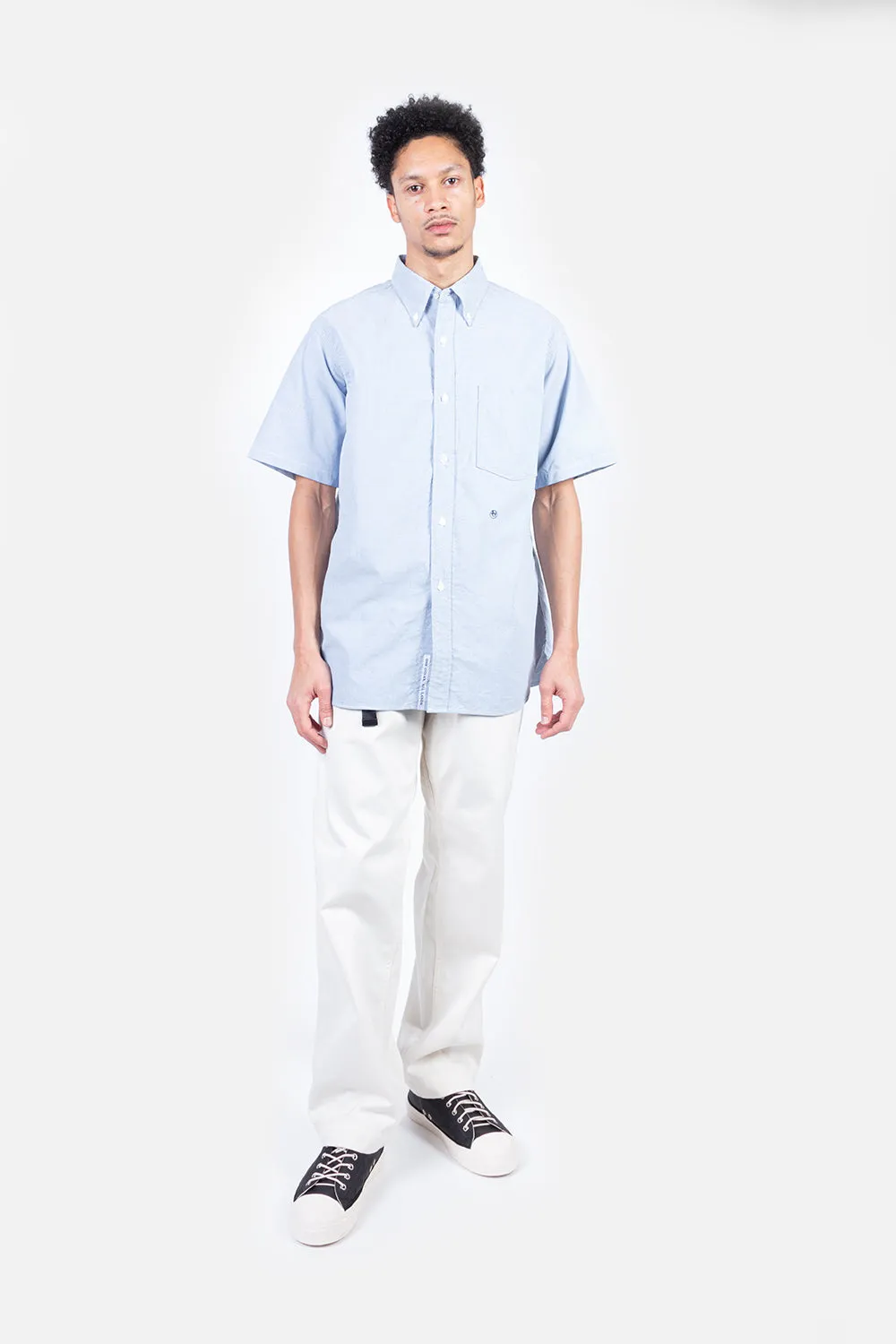 Button Down Wind Shirt - Blue