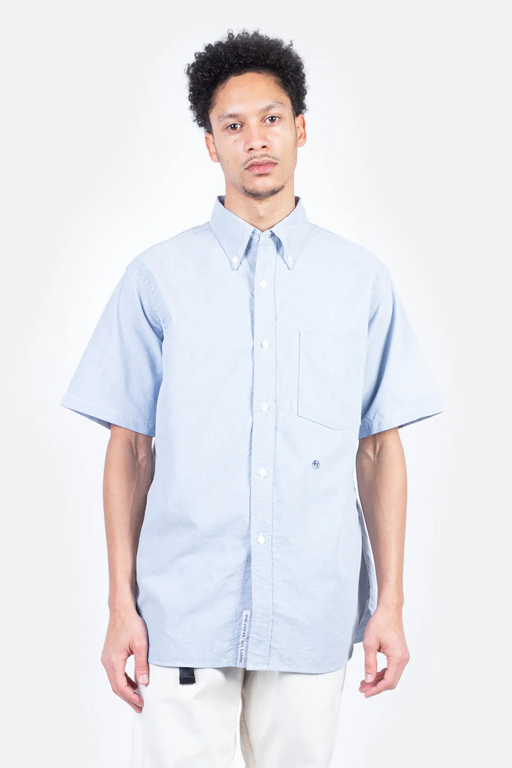 Button Down Wind Shirt - Blue