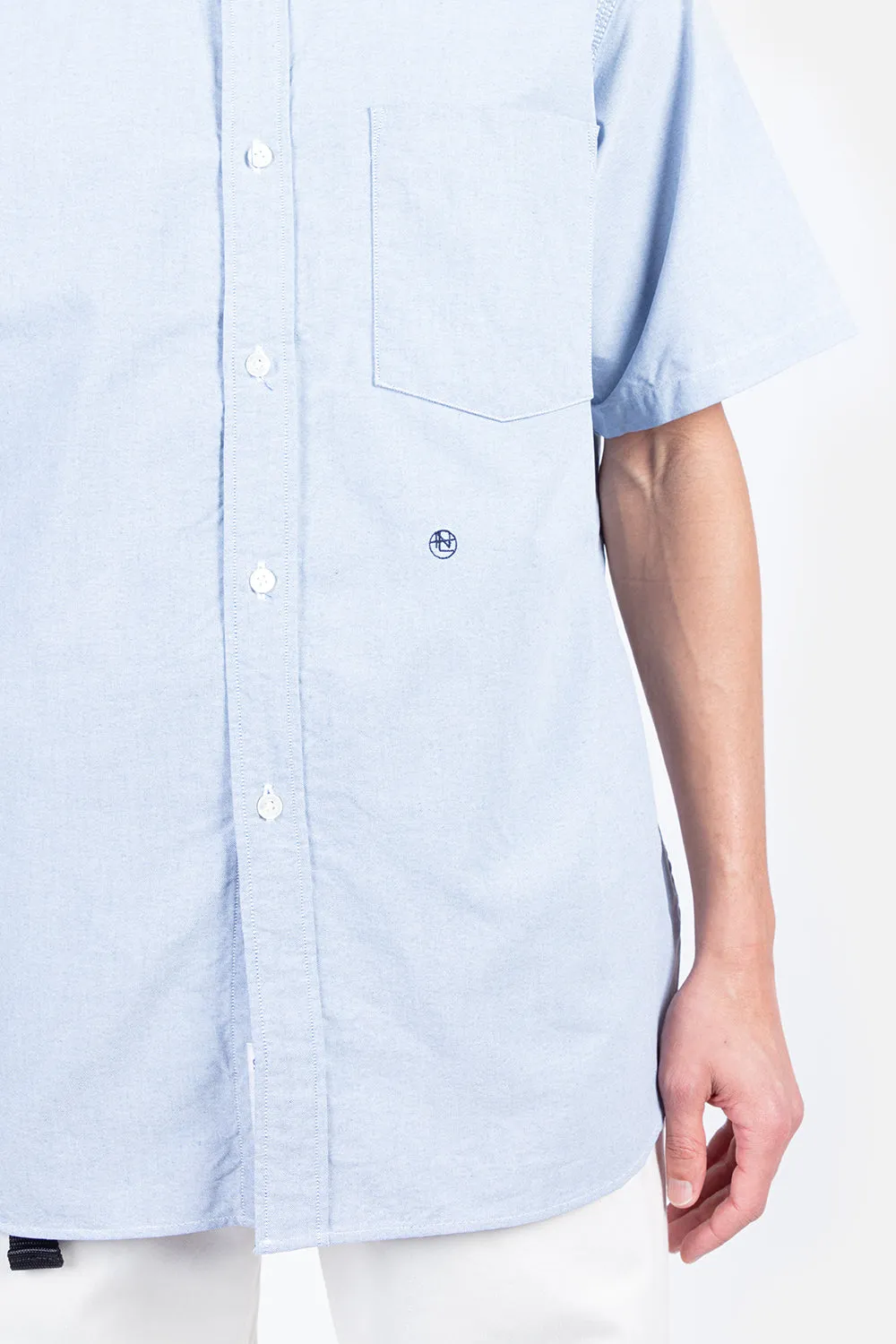 Button Down Wind Shirt - Blue