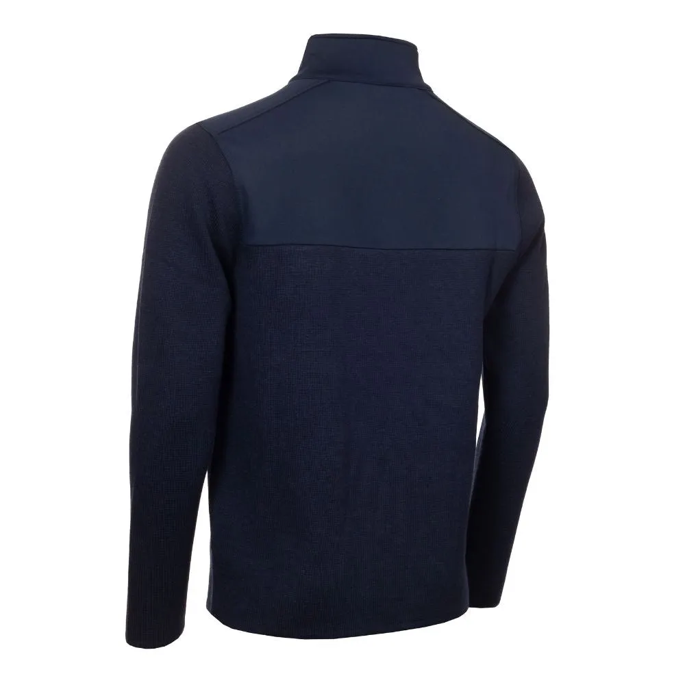 Calvin Klein Padera 1/4 Zip Hybrid Sweater 2024 CKMA24918 - Evening Blue Marl