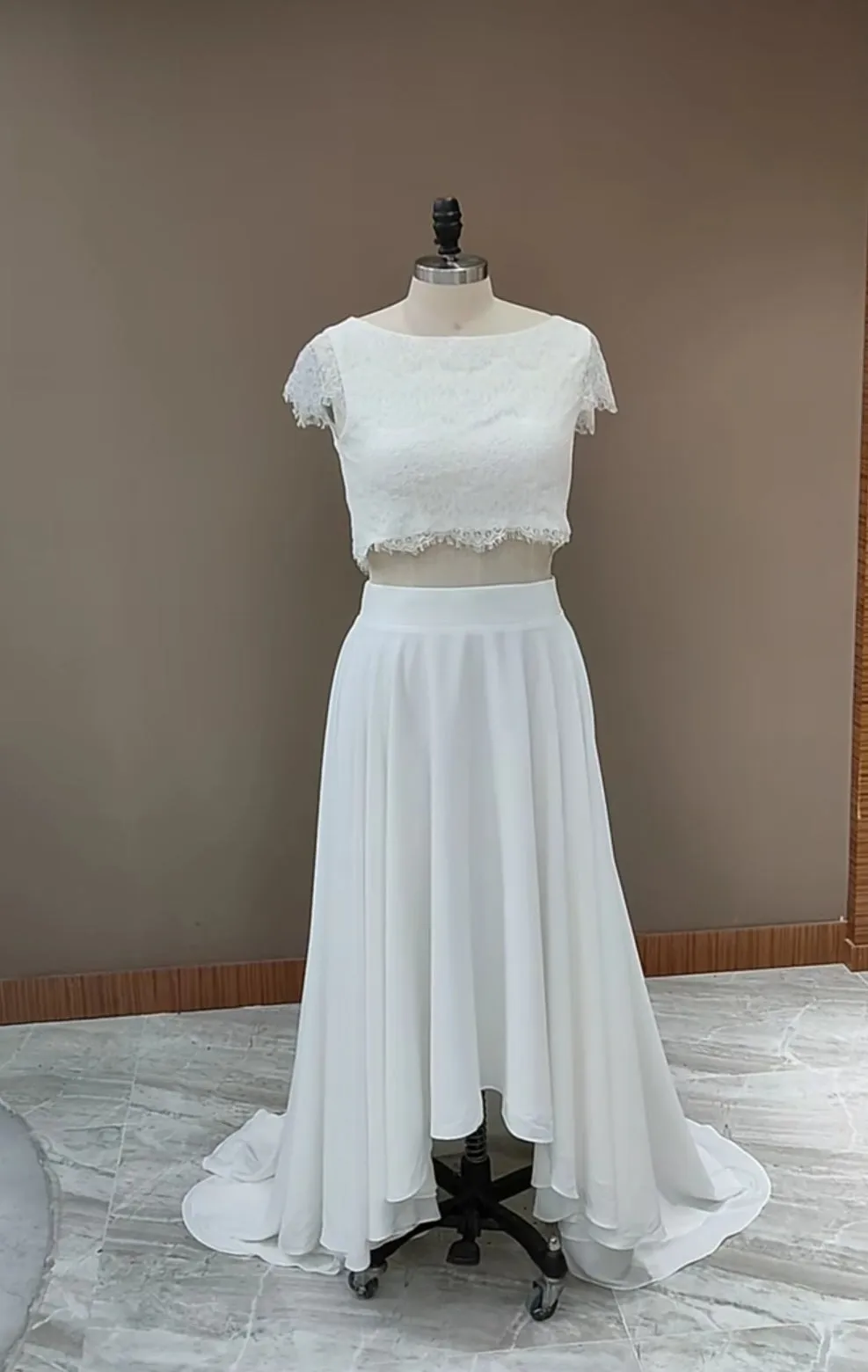 Chiffon High Low Wedding Skirt All Sizes/Colors