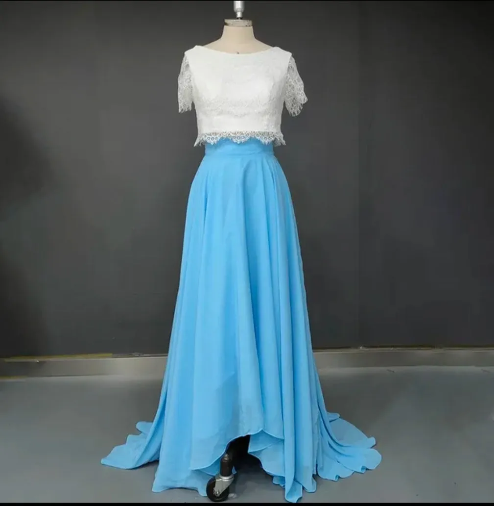 Chiffon High Low Wedding Skirt All Sizes/Colors