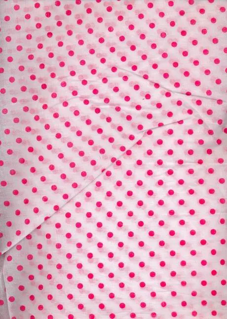 cotton organdy printed~6 new colours{dots} 44 inches