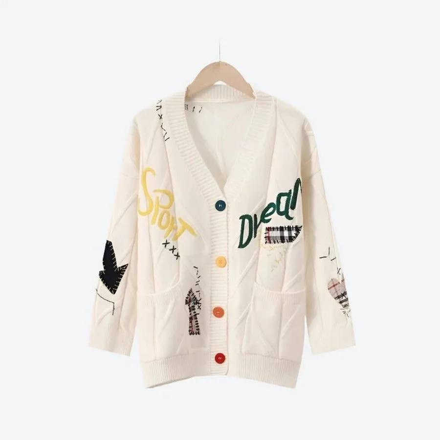 Cozy Embroidered Button-Up Cardigans