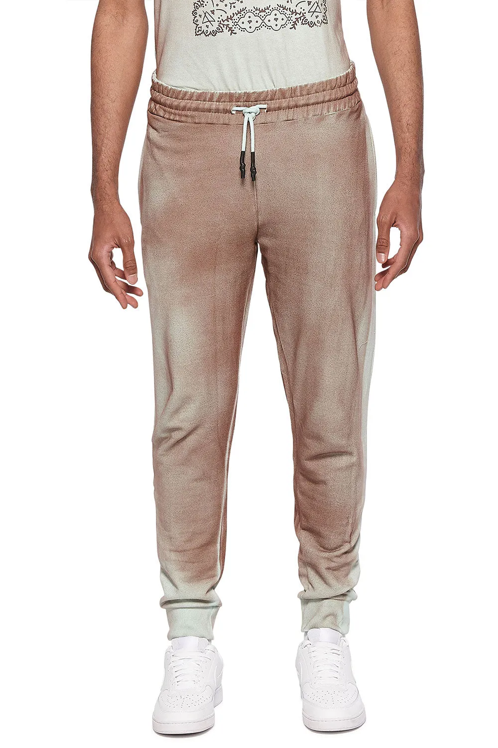 Eleven Paris Knit Spray Jogger Pant (DEEP TAUPE SPRAY)