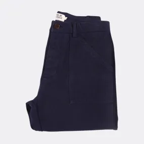 Fatigue Pant with Velvet Stripe (Navy)