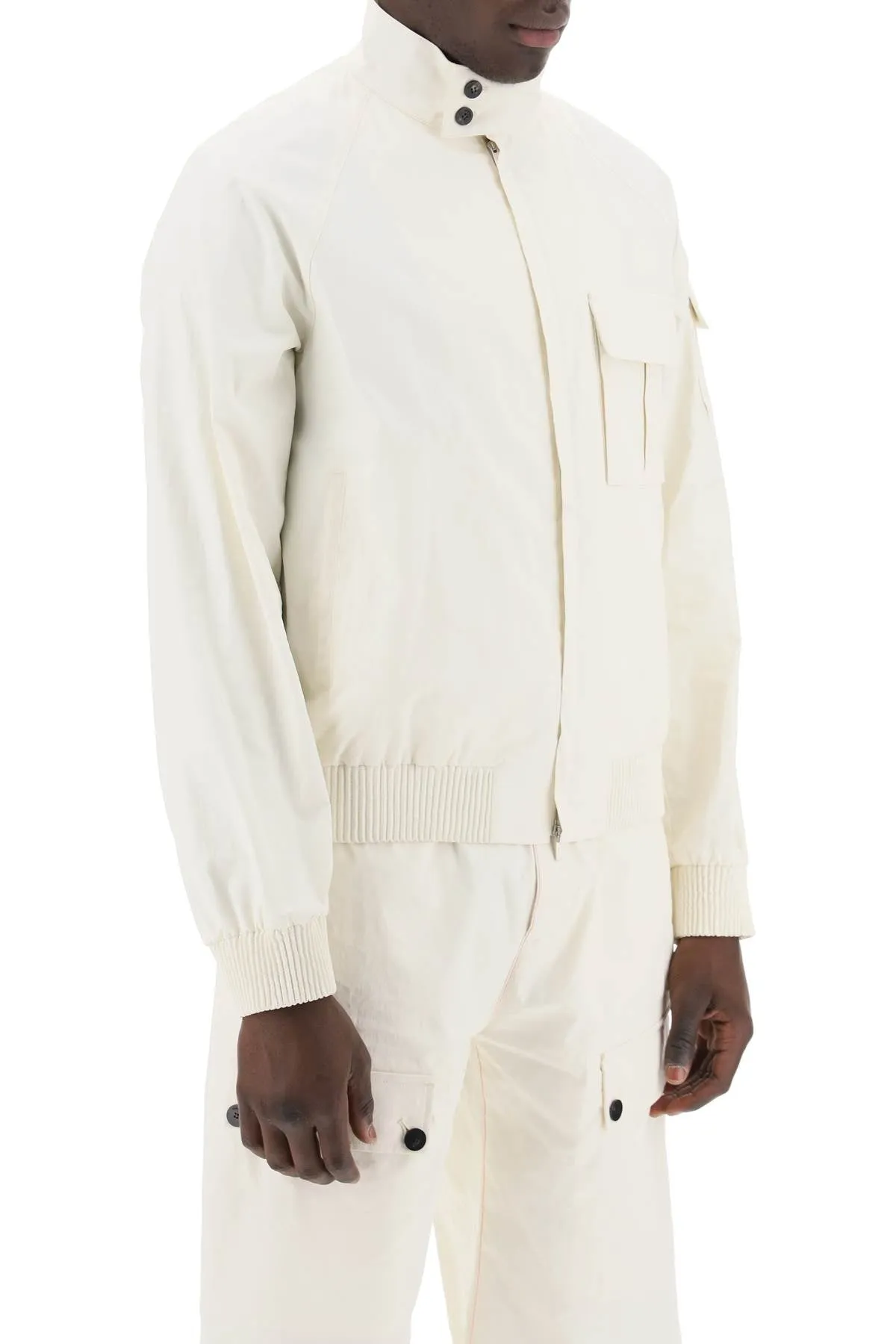 Ferragamo Linen Coated Blouson