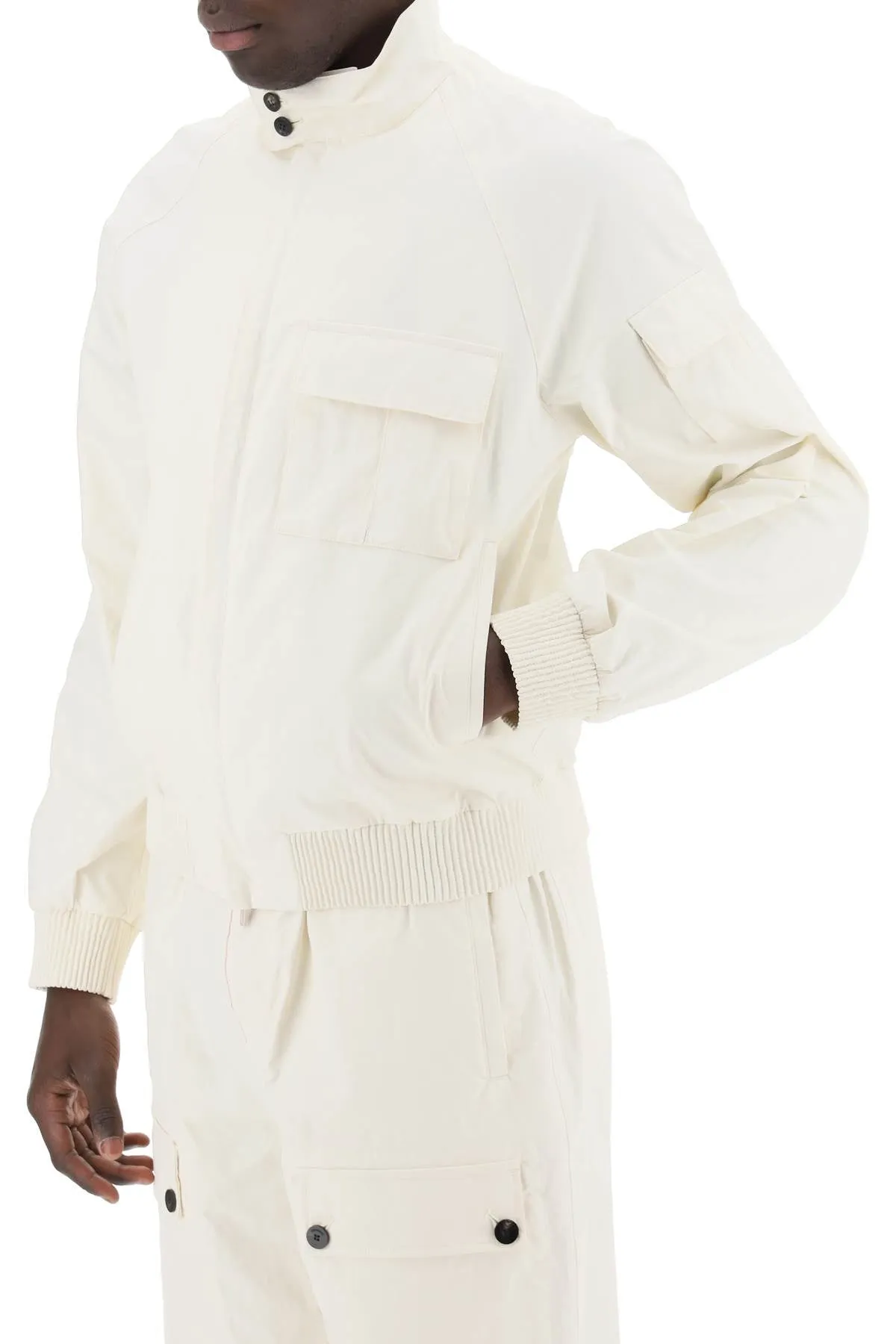 Ferragamo Linen Coated Blouson