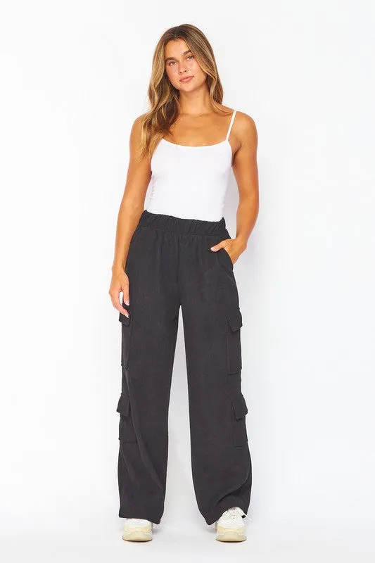 Fleece Cargo Pants