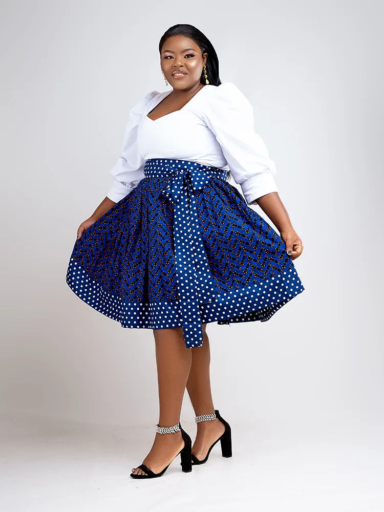 Ketchi two tone A line skirt