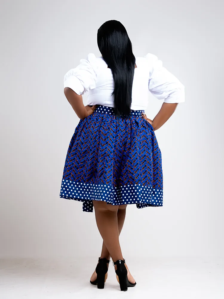 Ketchi two tone A line skirt