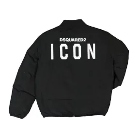 Kids DSQUARED2 Black ICON Bomber