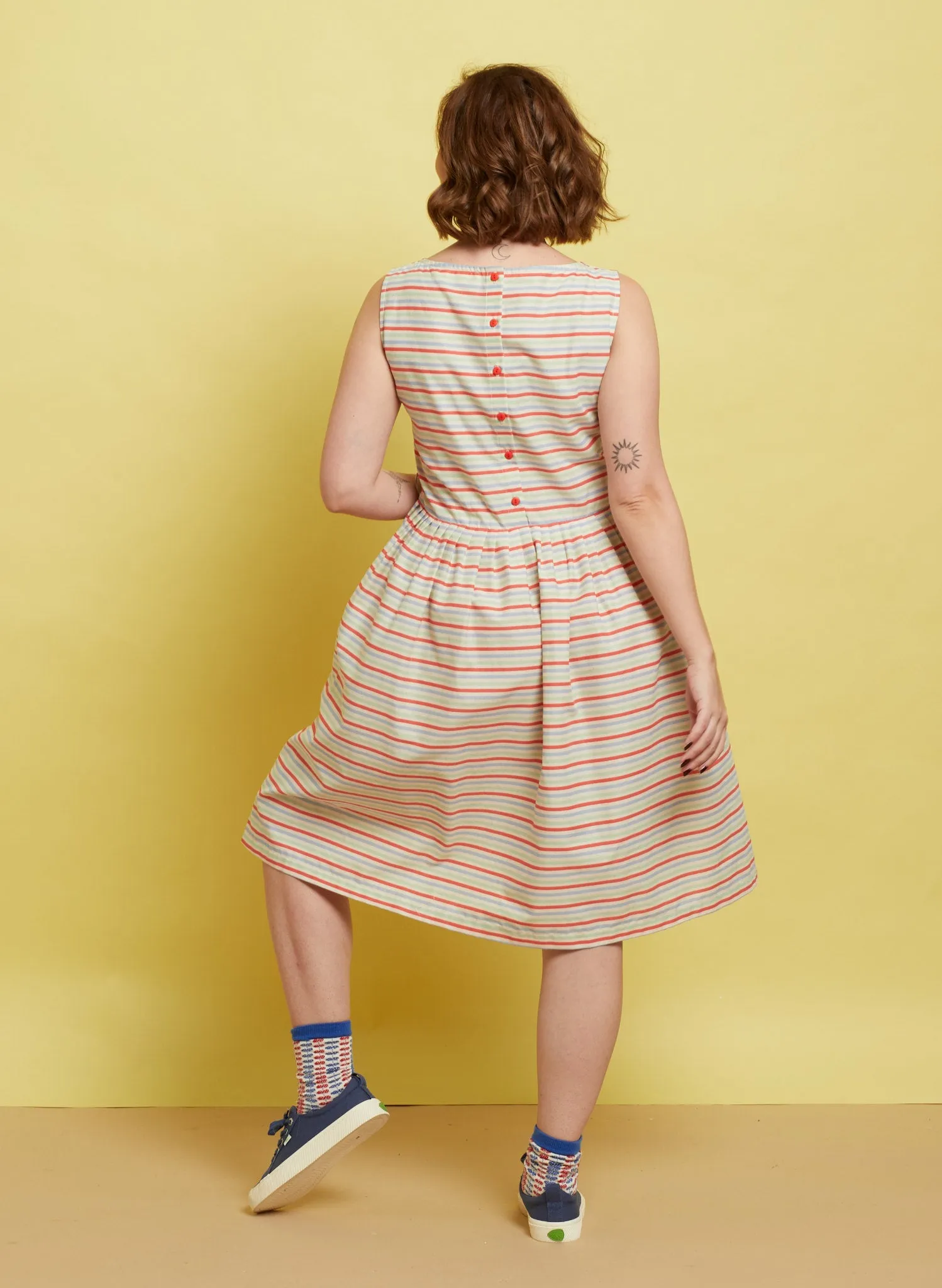 Mabel Dress - Seaside Multi Stripe