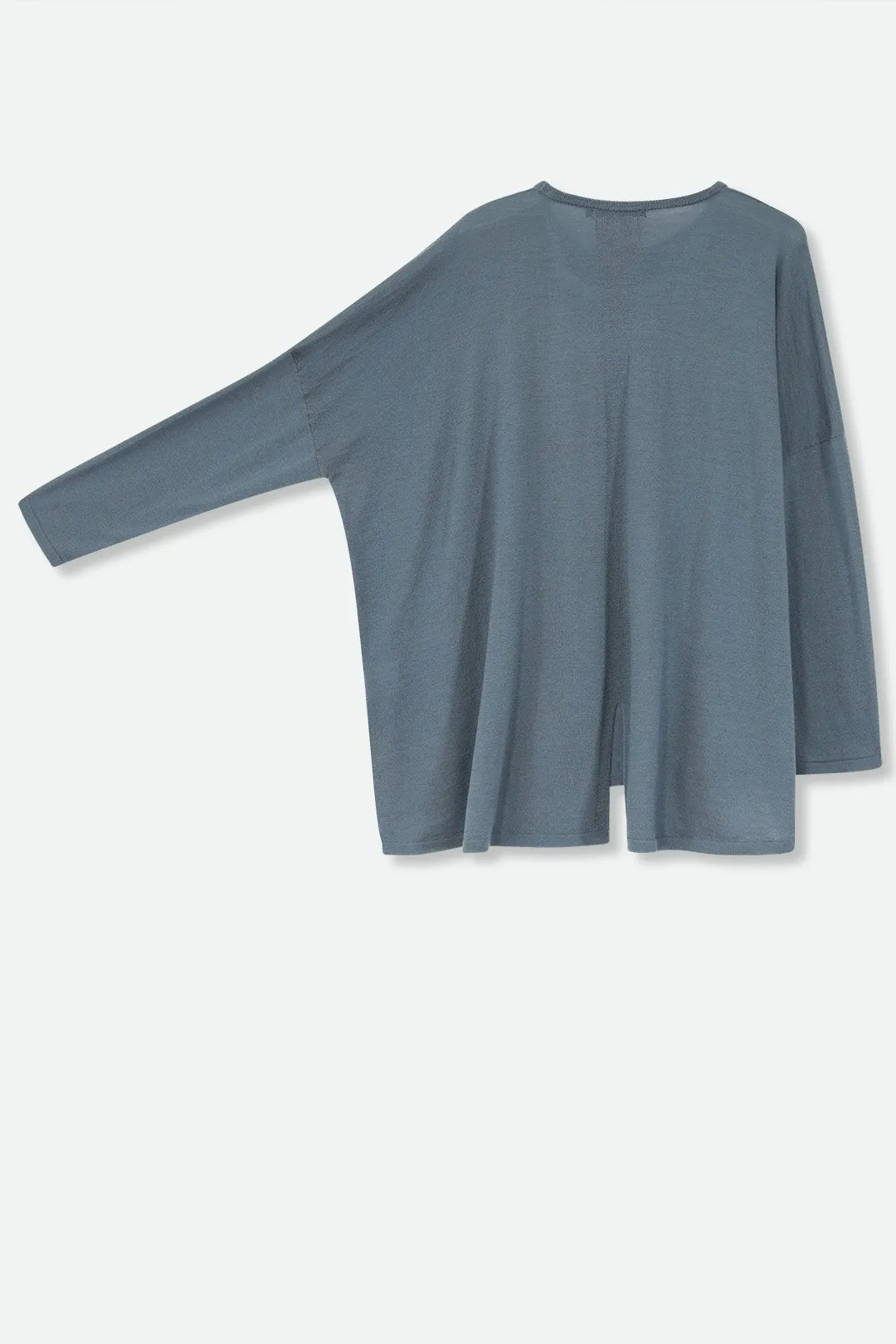 MATTEO OVERSIZED LONG SLEEVE CREW IN FINE ITALIAN MERINO