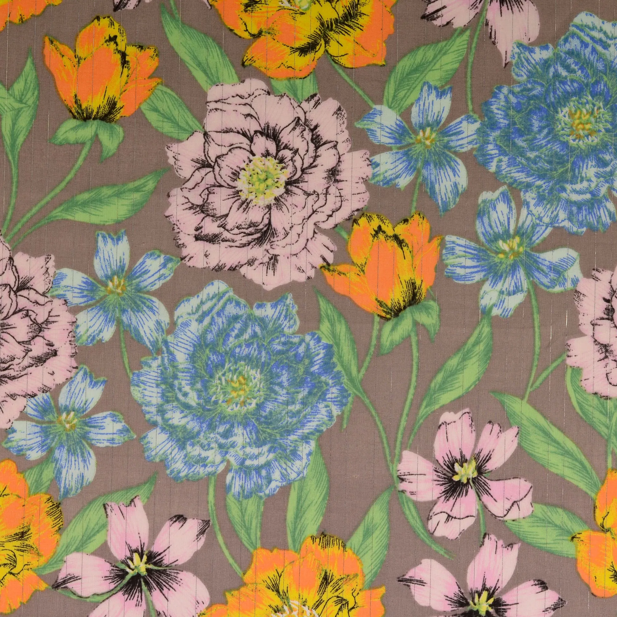 Milliblu’s - Blooms Metallic Cotton Fabric