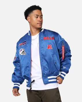 New Era X Alpha Series X NFL Buffalo Bills MA-1 Bomber Jacket Royal/Red