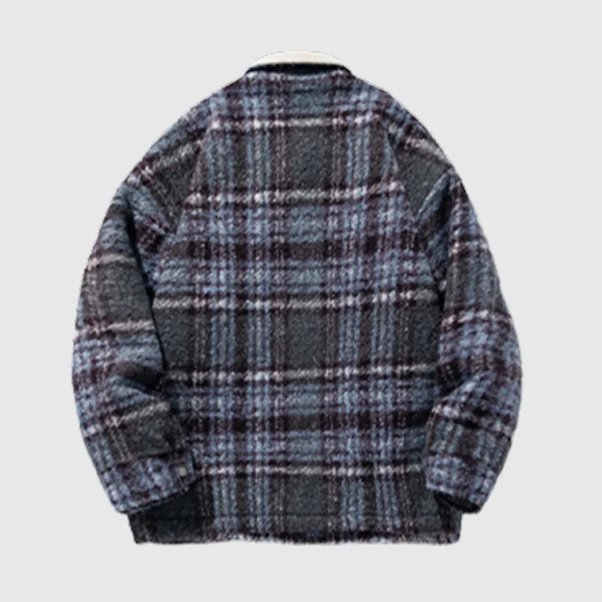 Plaid Sherpa Fleece Coats