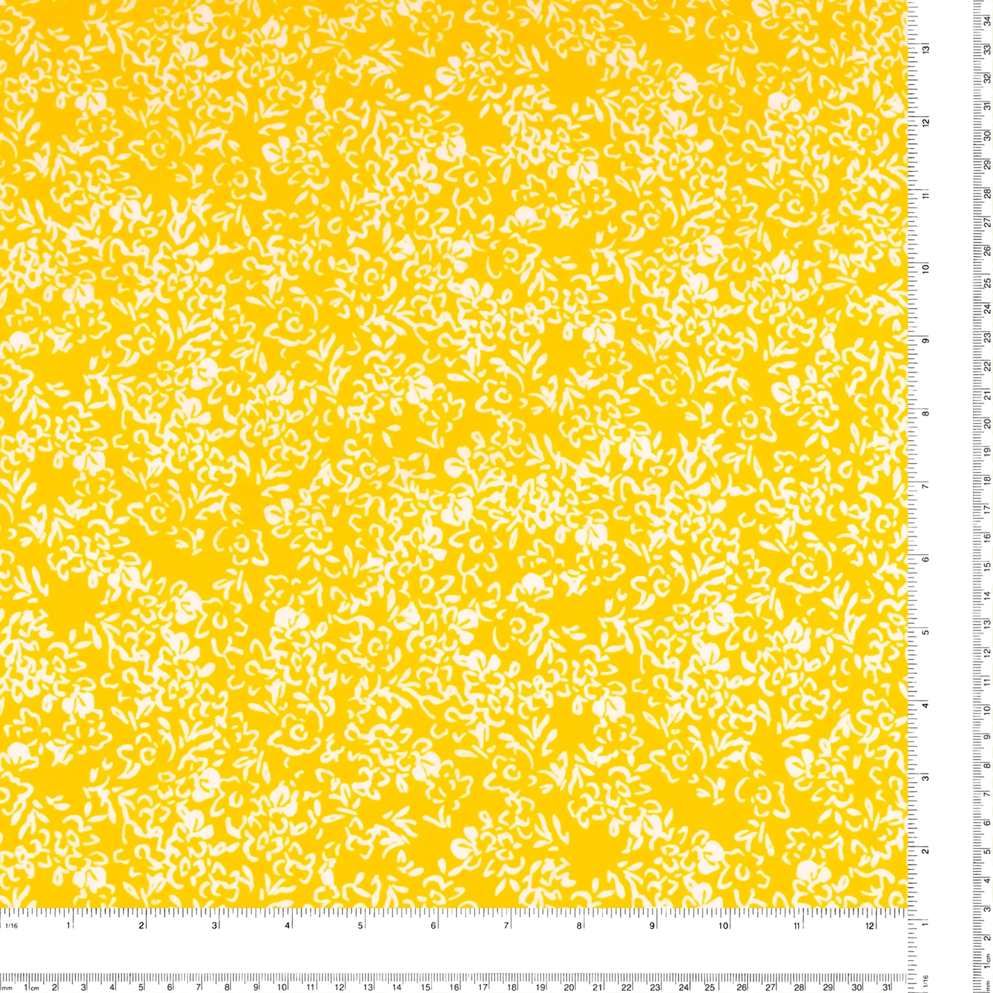 Printed Voile - SILVIA - 006 - Yellow