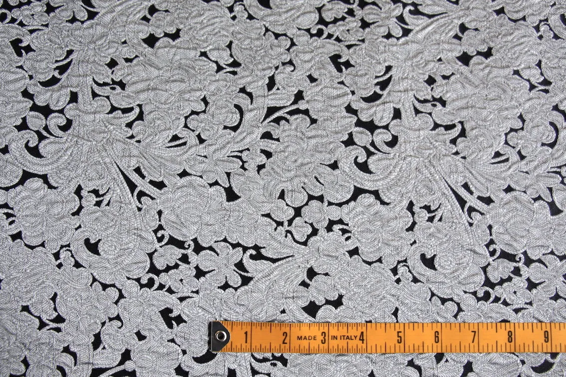 Remnant of Alberto's Silver Jacquard