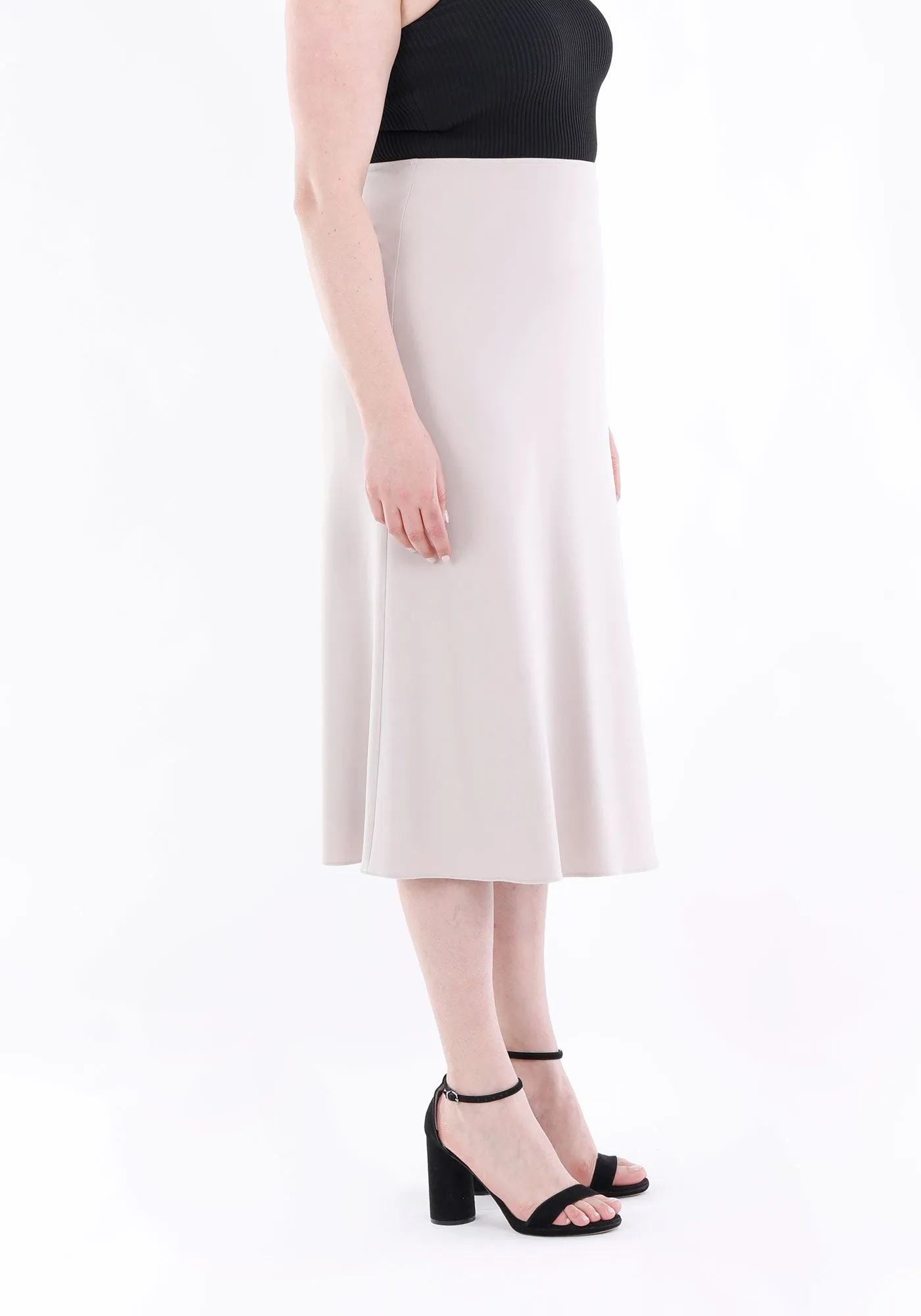 Stone A-Line Midi Skirts