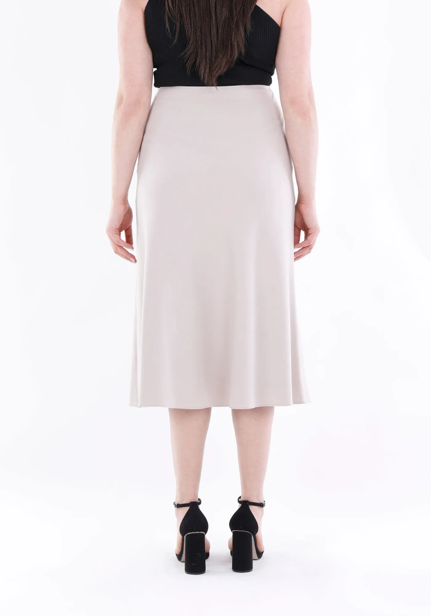 Stone A-Line Midi Skirts