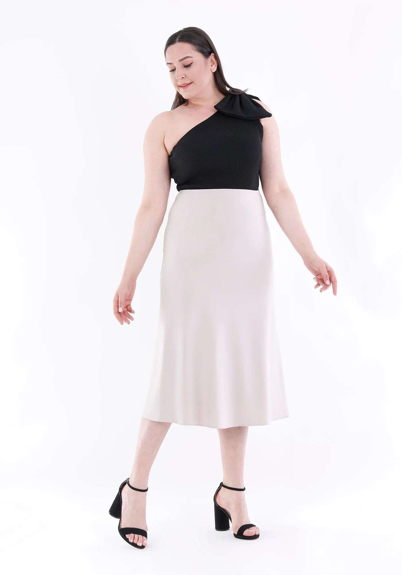 Stone A-Line Midi Skirts