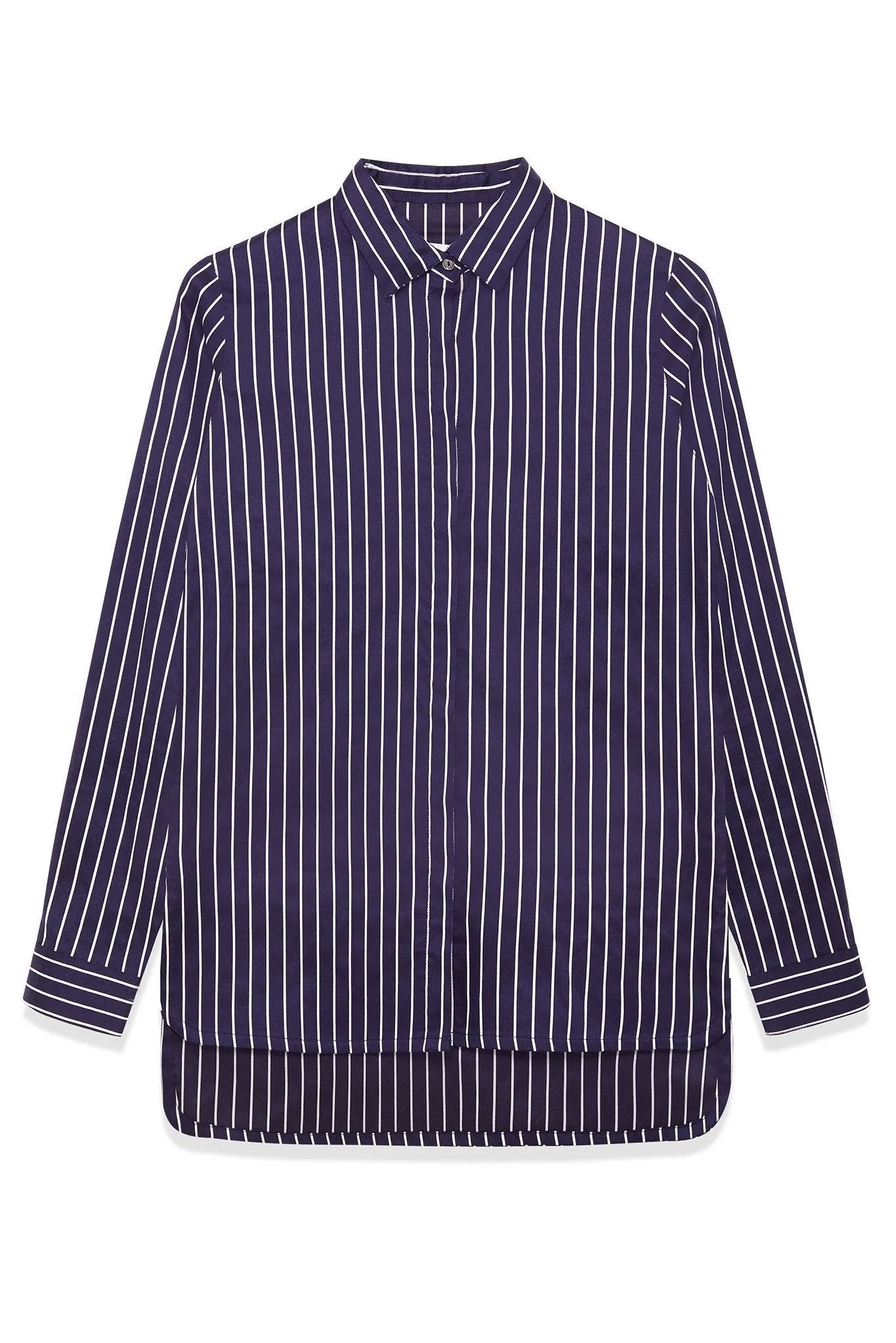 Striped Cotton-Silk Shirt