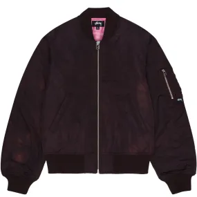 STÜSSY DYED NYLON BOMBER // BROWN