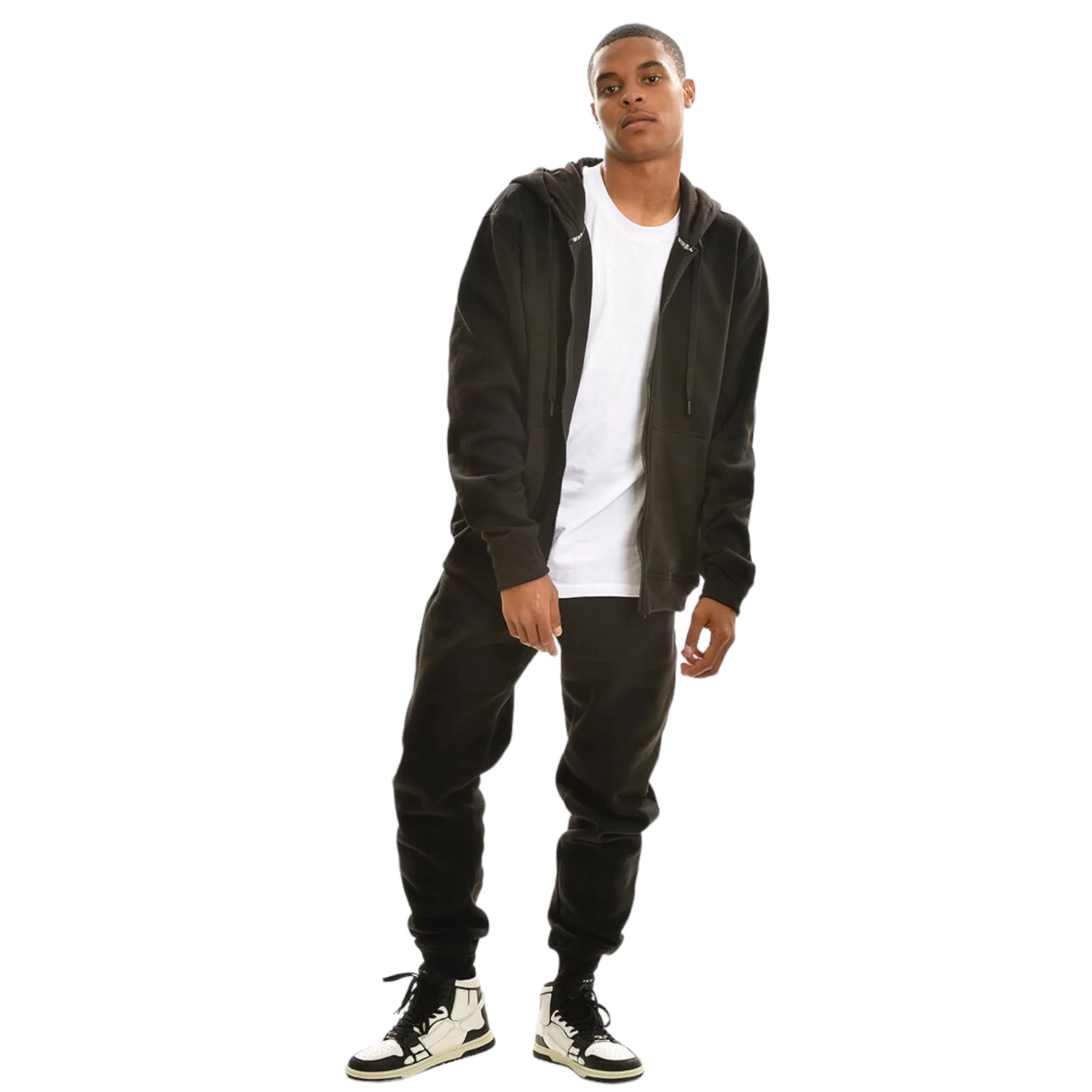 SWITCH: Solid Zip Down Fleece Jogger Set