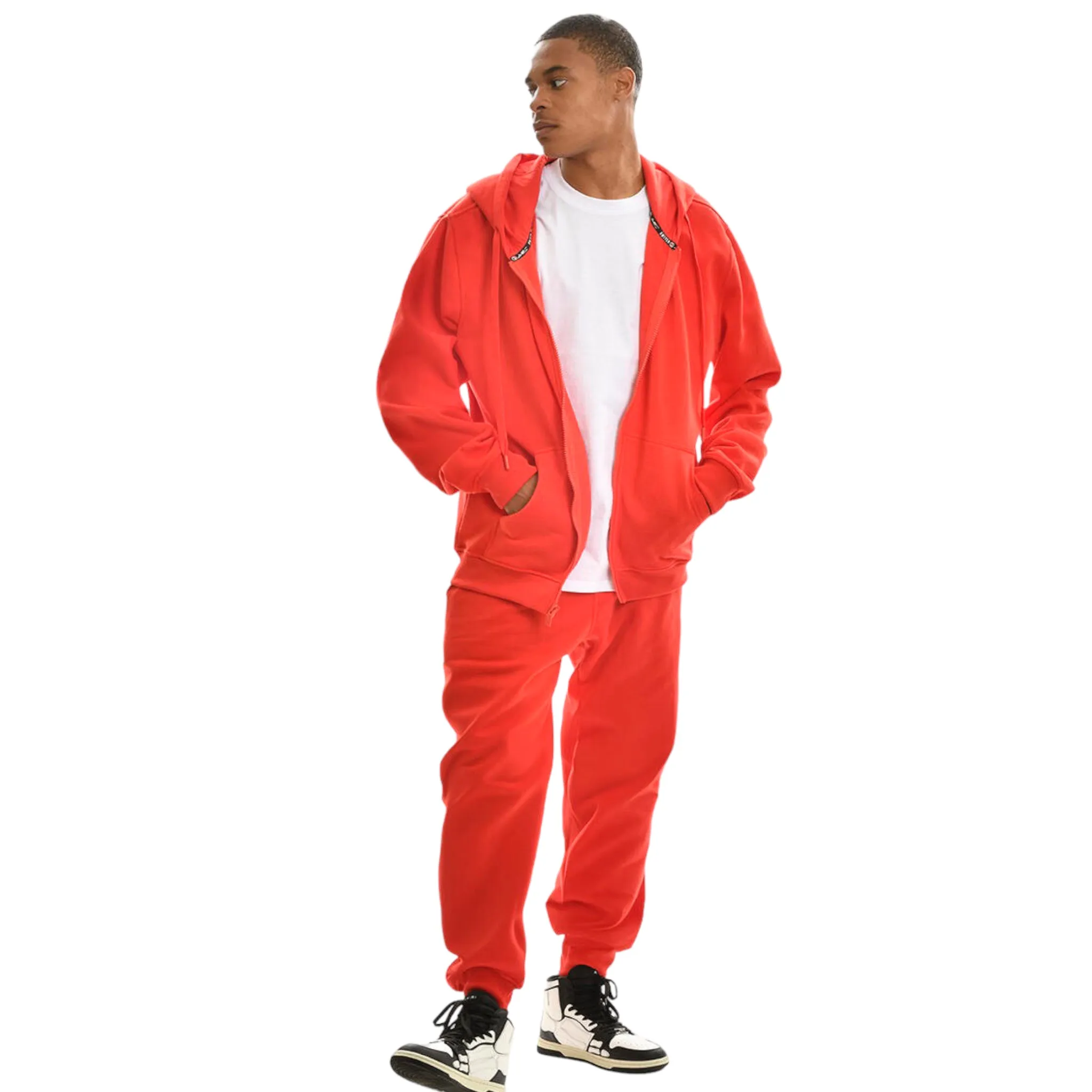 SWITCH: Solid Zip Down Fleece Jogger Set