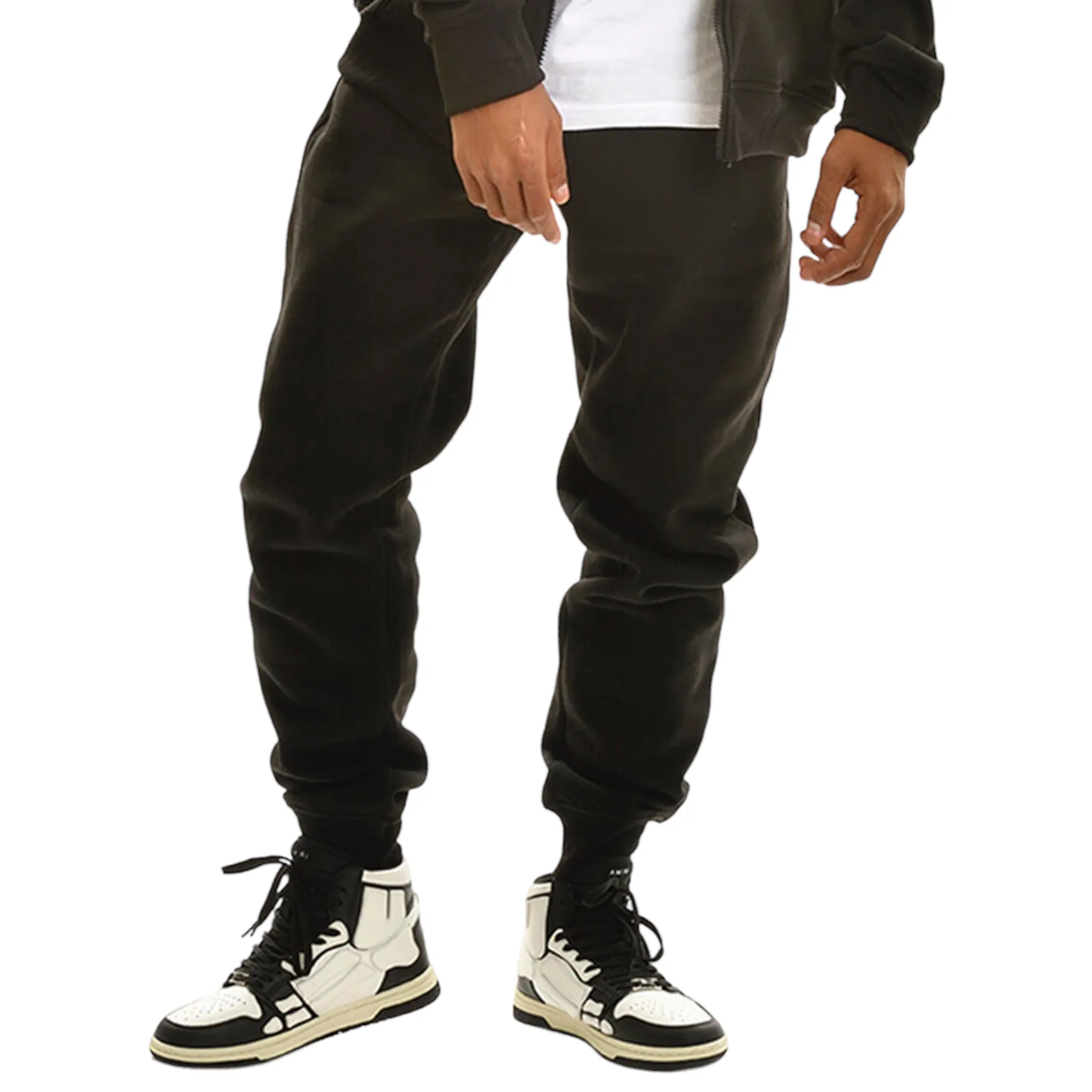 SWITCH: Solid Zip Down Fleece Jogger Set