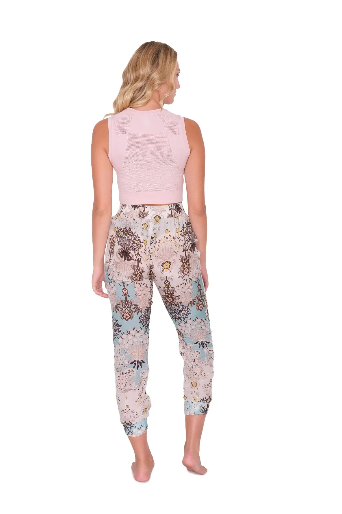 Taj Silky Patterned Jogger Pant