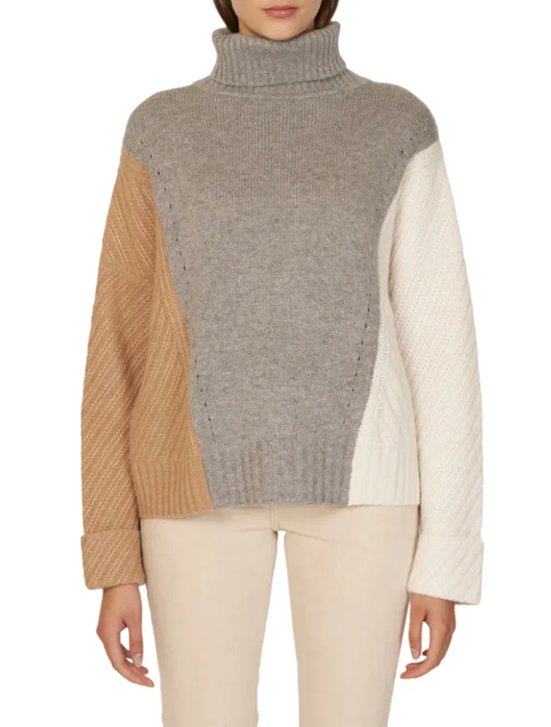 Thermal Stitch Turtleneck - AUTUMN CASHMERE