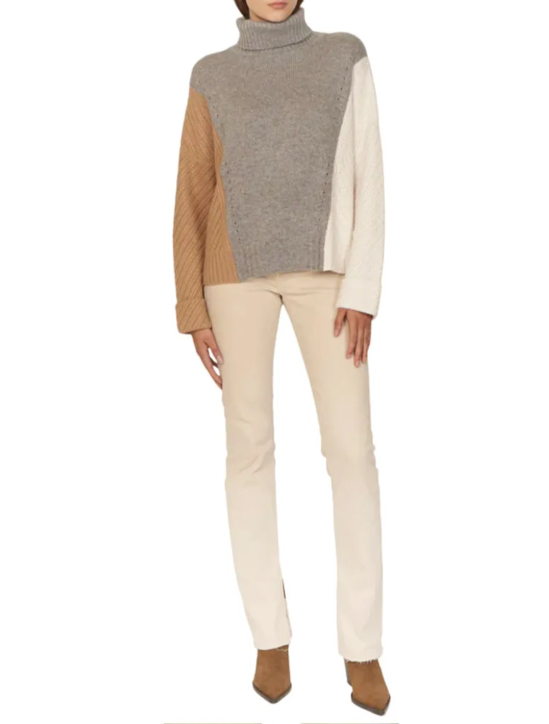 Thermal Stitch Turtleneck - AUTUMN CASHMERE