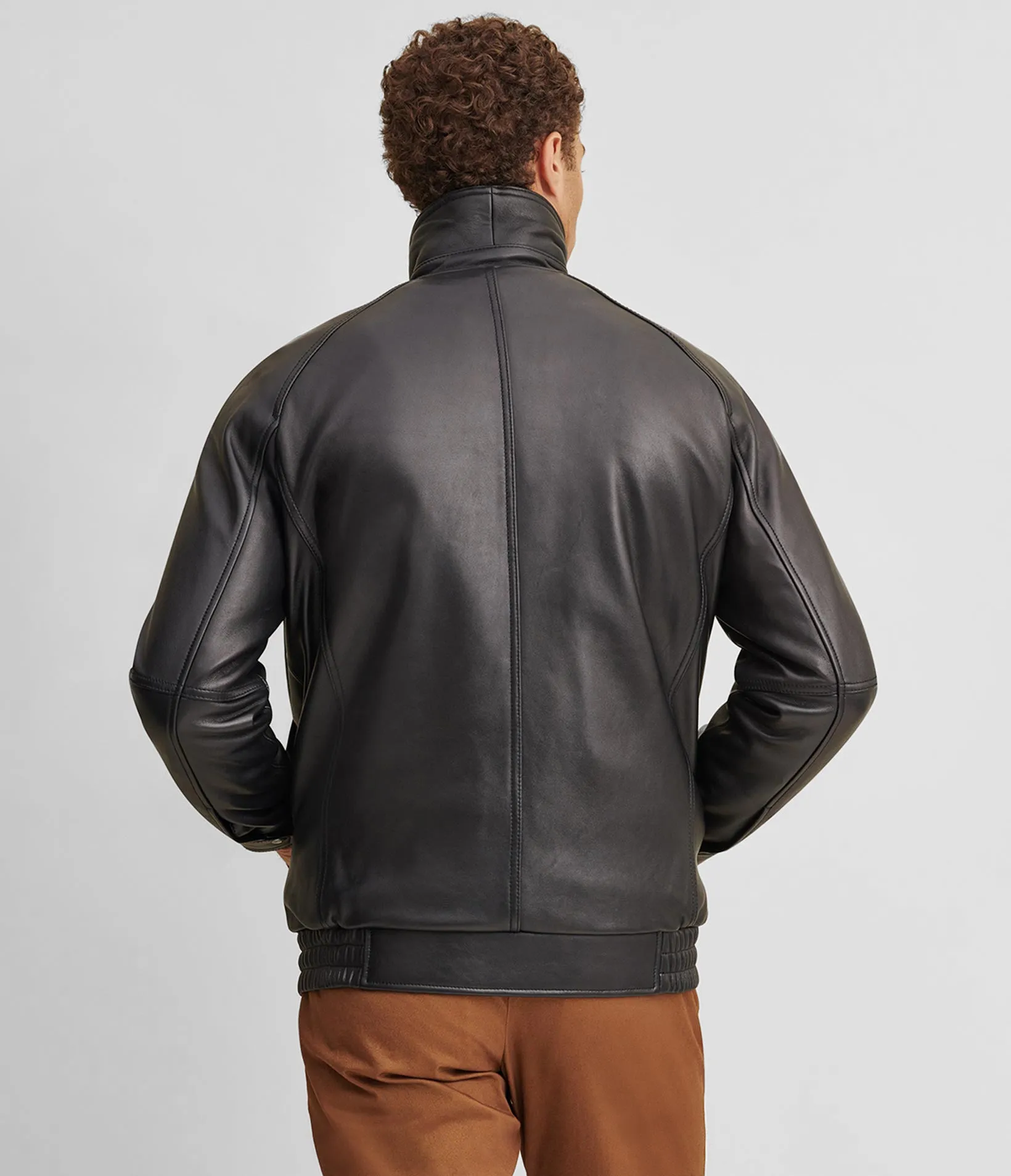 Thinsulate Lined Leather Bomber