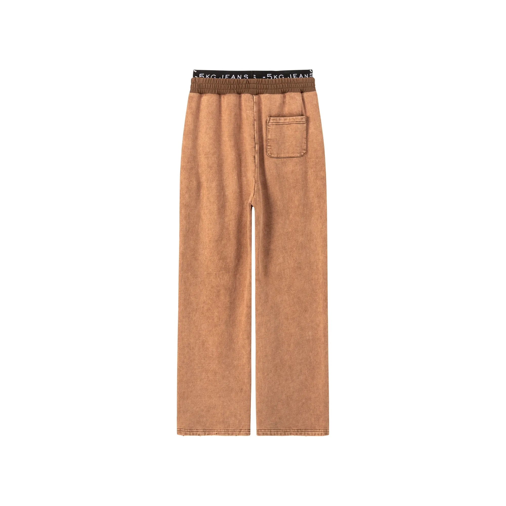 Vintage Wash Wide Jogger Pants