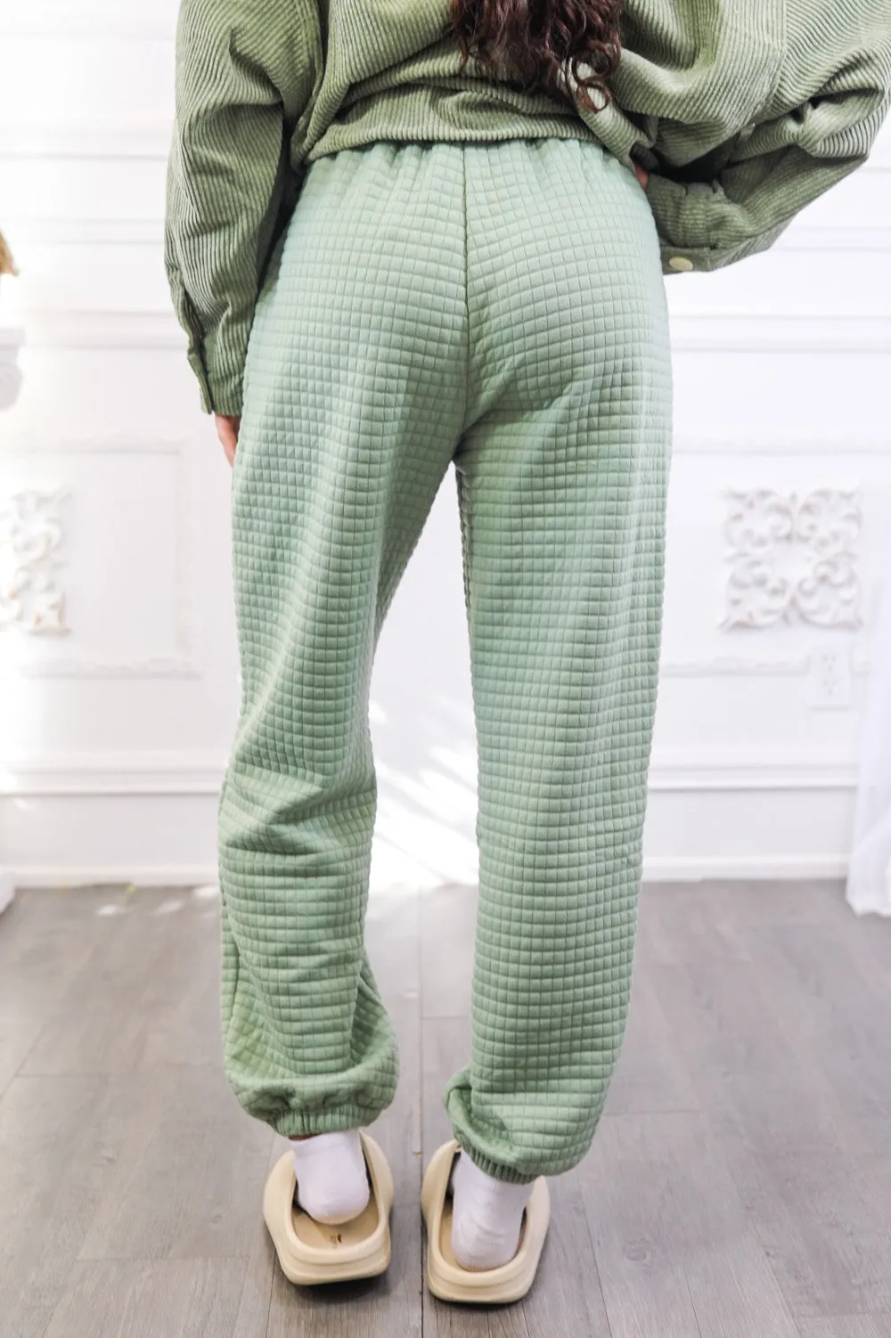 Waffles Anytime Cozy Waffle Jogger Pants