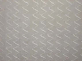 White cotton organdy fabric leno dobby zigzag design 44&quot; wide [1507]