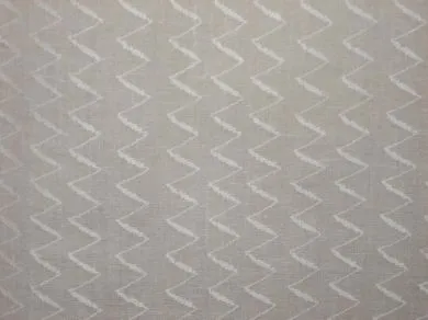 White cotton organdy fabric leno dobby zigzag design 44&quot; wide [1507]