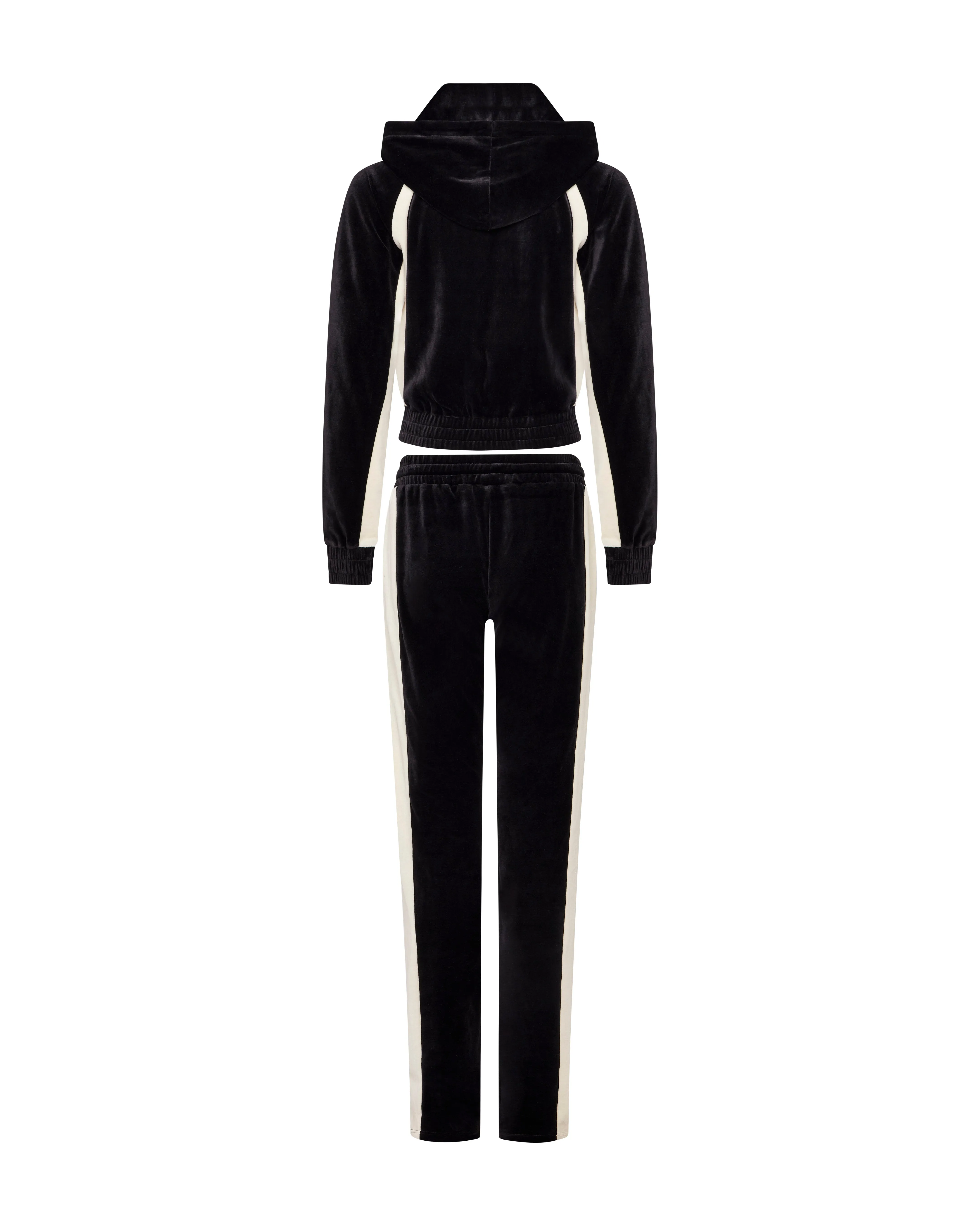 Women's Irongate Arch Velour Tracksuit - Black