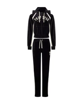 Women's Irongate Arch Velour Tracksuit - Black